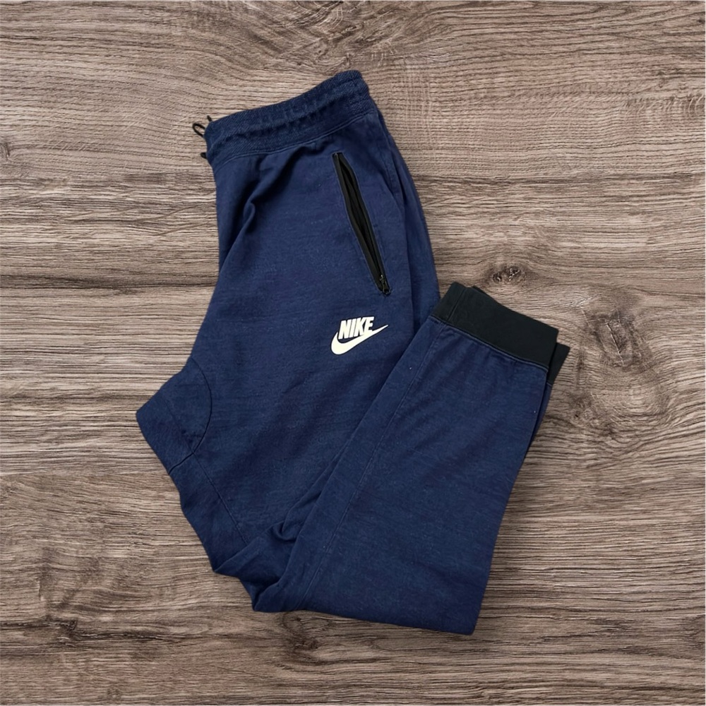 Nike Navy Joggers with Black Zip Pocket